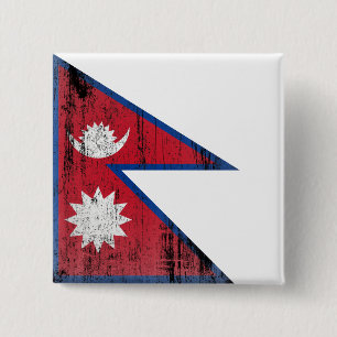 Nepal 2 Inch Square Button