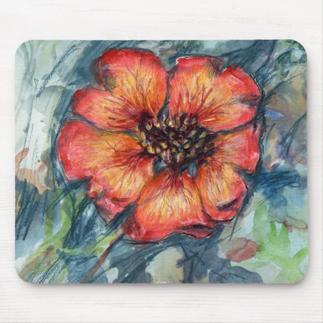 Nepal Cinquefoil Flower Mousepad (Front)