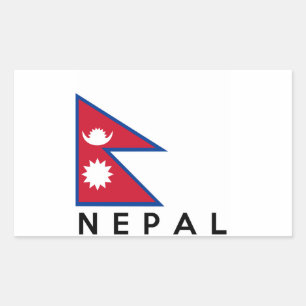 nepal country flag symbol name text sticker