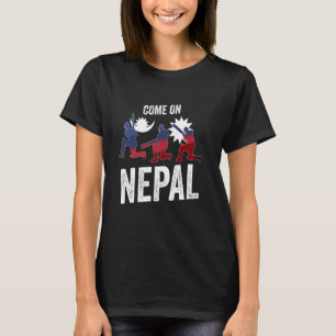 Nepal Cricket Jersey 2024 Nepali Flag Supporter Cr T-Shirt
