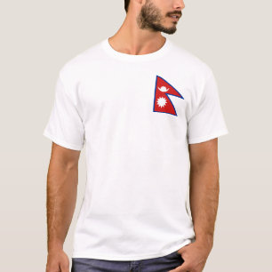 Nepal Flag and Map T-Shirt