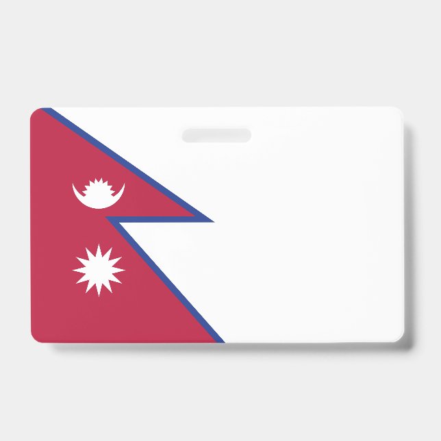 Nepal flag badge (Front)