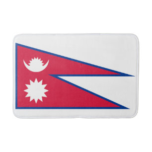 Nepal Flag Bath Mat