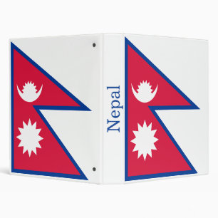 Nepal Flag Binder