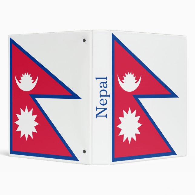 Nepal Flag Binder (Background)