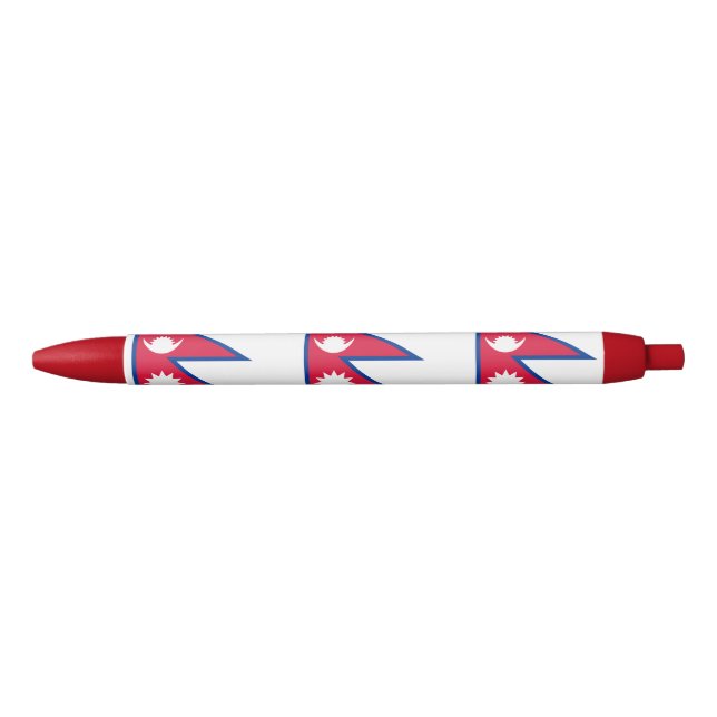 Nepal Flag Blue Ink Pen (Front)