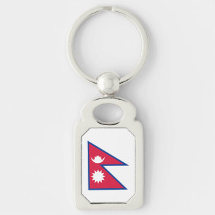 Nepal Flag Keychain