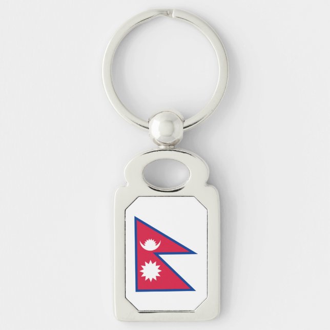 Nepal Flag Keychain (Front)
