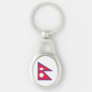 Nepal Flag Keychain