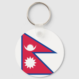 Nepal Flag Keychain