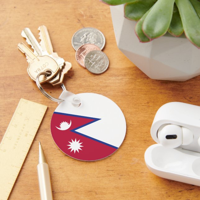 Nepal flag keychain (Desk)