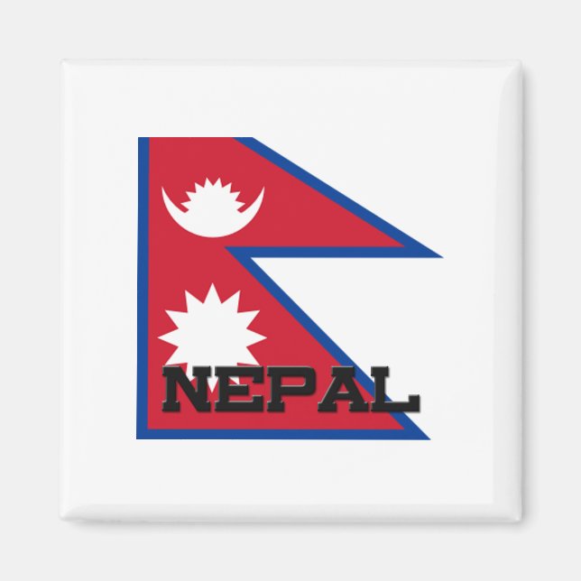 Nepal Flag Magnet (Front)