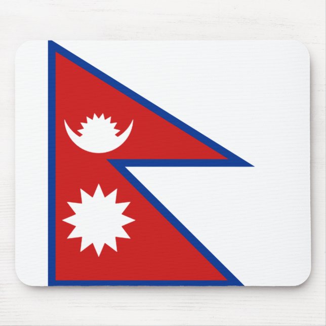 Nepal Flag Mousepad (Front)
