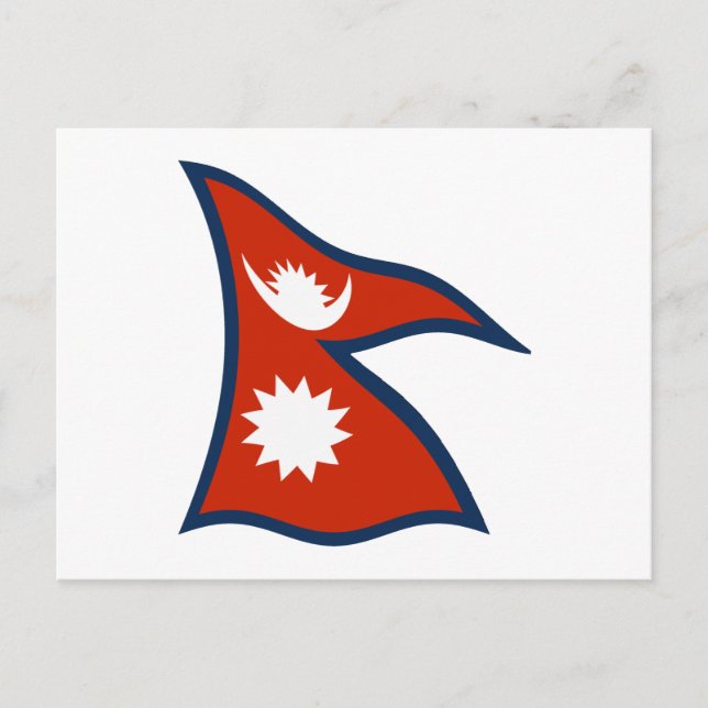 Nepal Flag Postcard (Front)