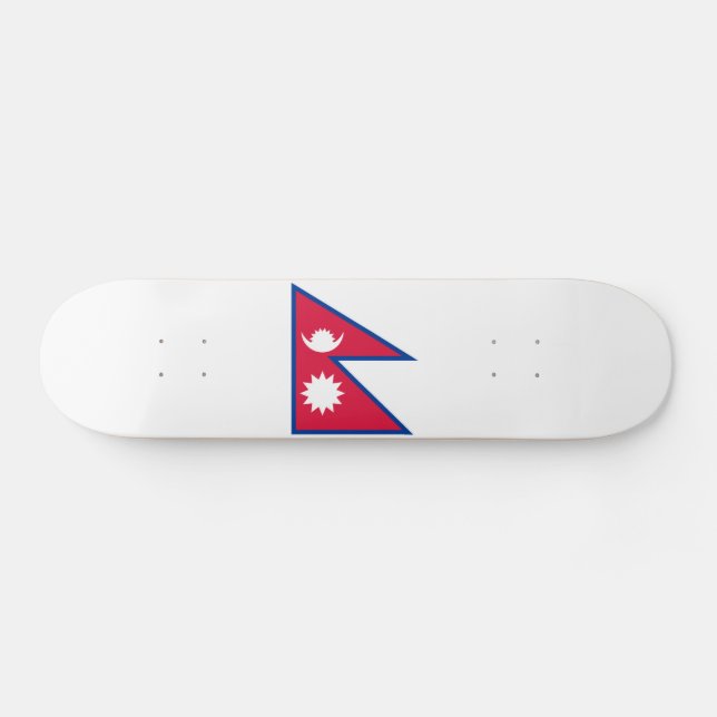 Nepal Flag Skateboard (Horz)