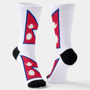 Nepal Flag Socks