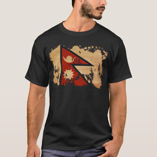 Nepal Flag T-Shirt (Front)