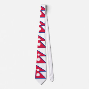 Nepal Flag Tie
