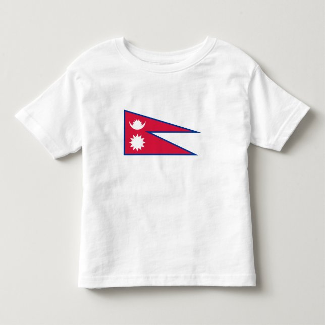 Nepal Flag Toddler T-shirt (Front)