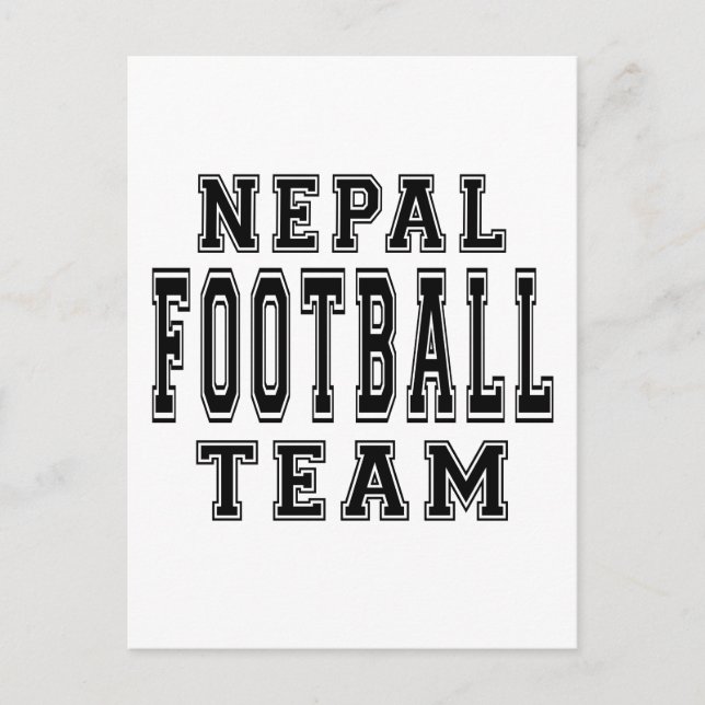 Nepal Football Team Postcard (Front)