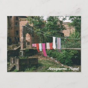 Nepal Kali bridge postcard