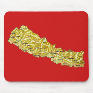 Nepal Map Mousepad