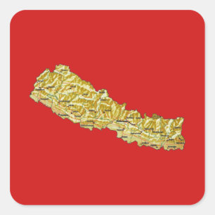 Nepal Map Sticker