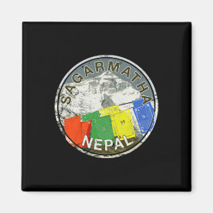 Nepal Mount Everest Sagarmatha Mountain Climbing T Magnet