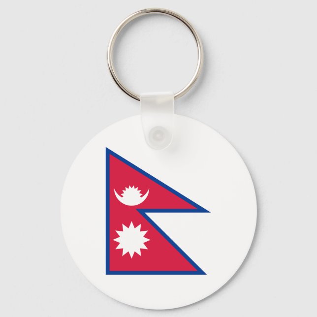 Nepal National World Flag Keychain (Front)