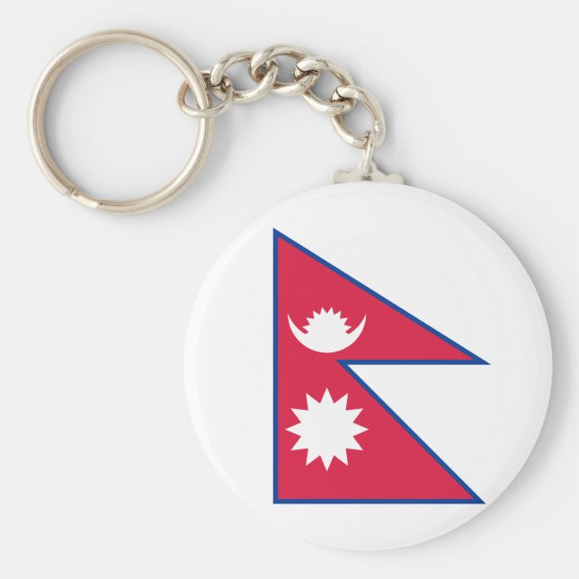 Nepal (Nepalese) Flag Keychain (Front)