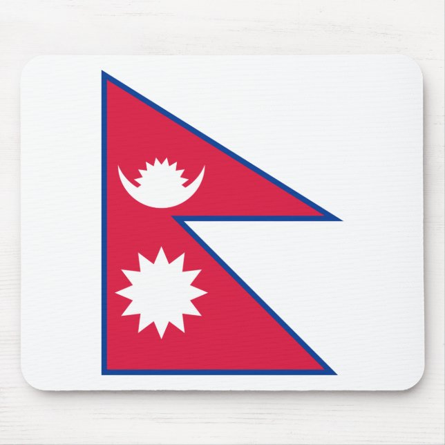 Nepal (Nepalese) Flag Mouse Pad (Front)