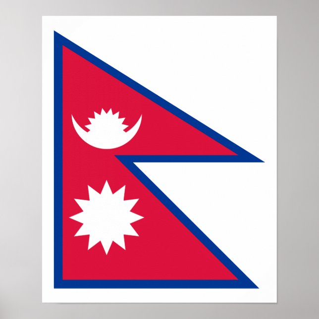 Nepal – Nepali Flag Poster (Front)