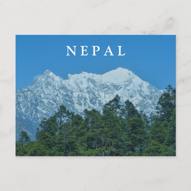 Nepal Snowy Mountains Postcard (Front)