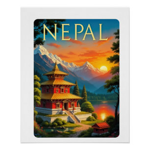 Nepal Travel Poster