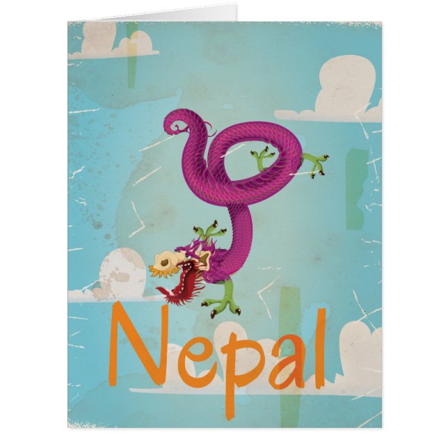 Nepal Vintage Travel Poster (Front)