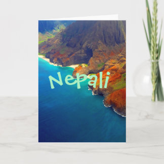 Nepali Coast Kauai Hawaii Card