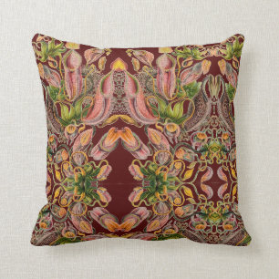 Nepenthes Melamphora - Art Forms of Nature Throw Pillow