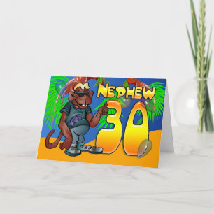 Nephew - 30th Birthday Card Ape