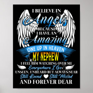 Nephew an angel in heaven feel watching over poster