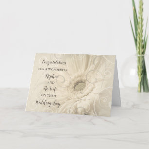 Nephew and His Wife Wedding Day Congratulations Card