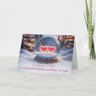 Nephew and Niece in Law Wife Christmas Holidays Card