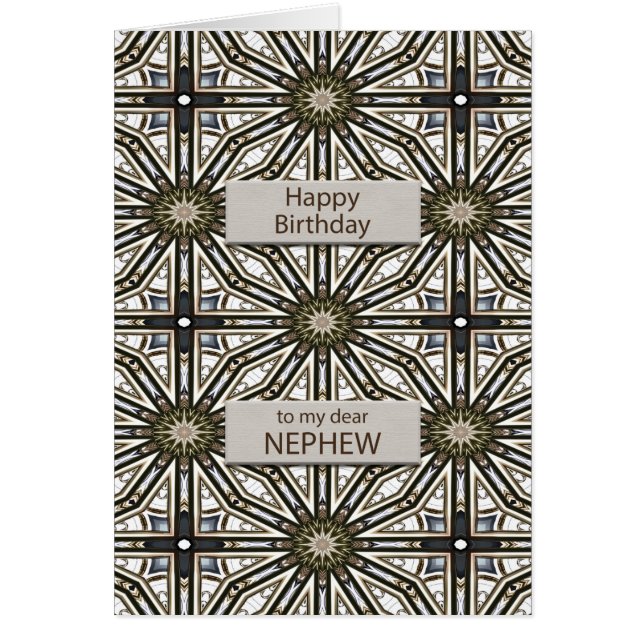 Nephew Anniversaire Mandala Design Abstrait (Devant)