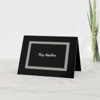 NEPHEW - Be My Junior Groomsman - Chequerboard
