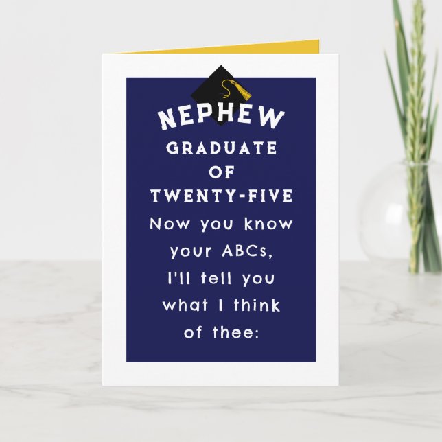 Nephew Graduation 2025 Card (Front)