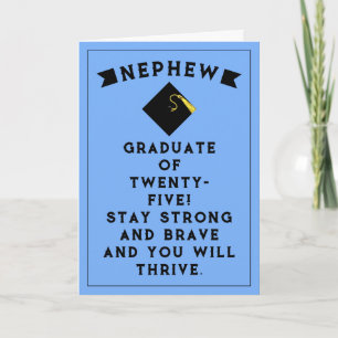 Nephew Graduation 2025 Card