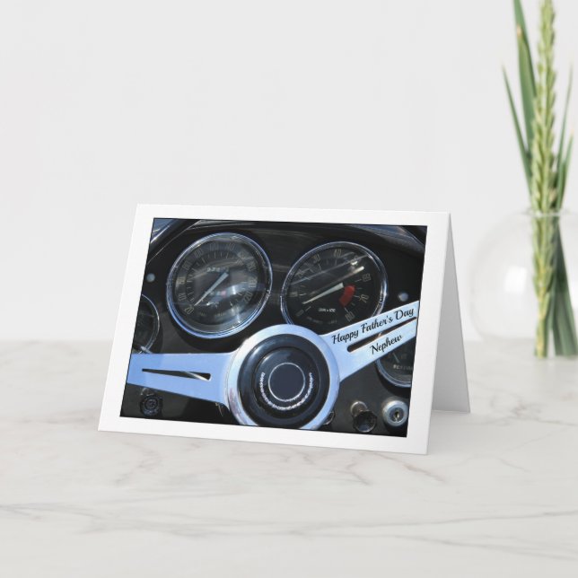 Nephew Happy Father's Day Card (Front)