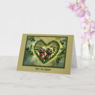 Nephew Happy Fathers Day I Love You Cute Card