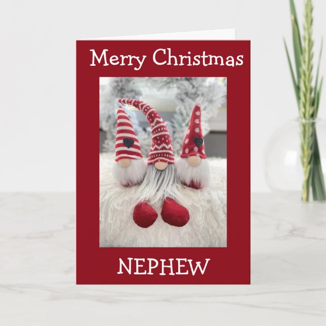 **NEPHEW** JOYEZ NOËL DE LA CARTE DE VACANCES GNOM (Devant)