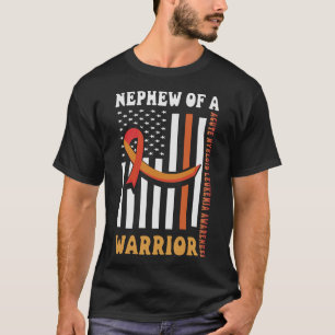 Nephew Of A Warrior Acute Myeloid Leukaemia Cancer T-Shirt