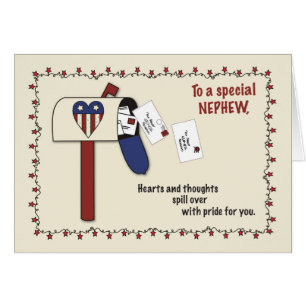 Nephew Patriotic Mailbox, Military Support